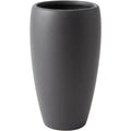 Voln Tall Ceramic Orchid Planter 8 in Charcoal