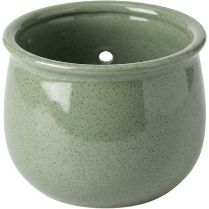 Voln Speckled Ceramic Planter Sage 5 in